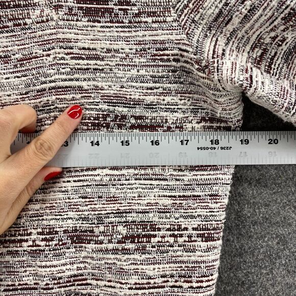 Max Studio Cardigan Women M Medium Gray Striped V-Neck Open Front Long Sleeve - Picture 7 of 9